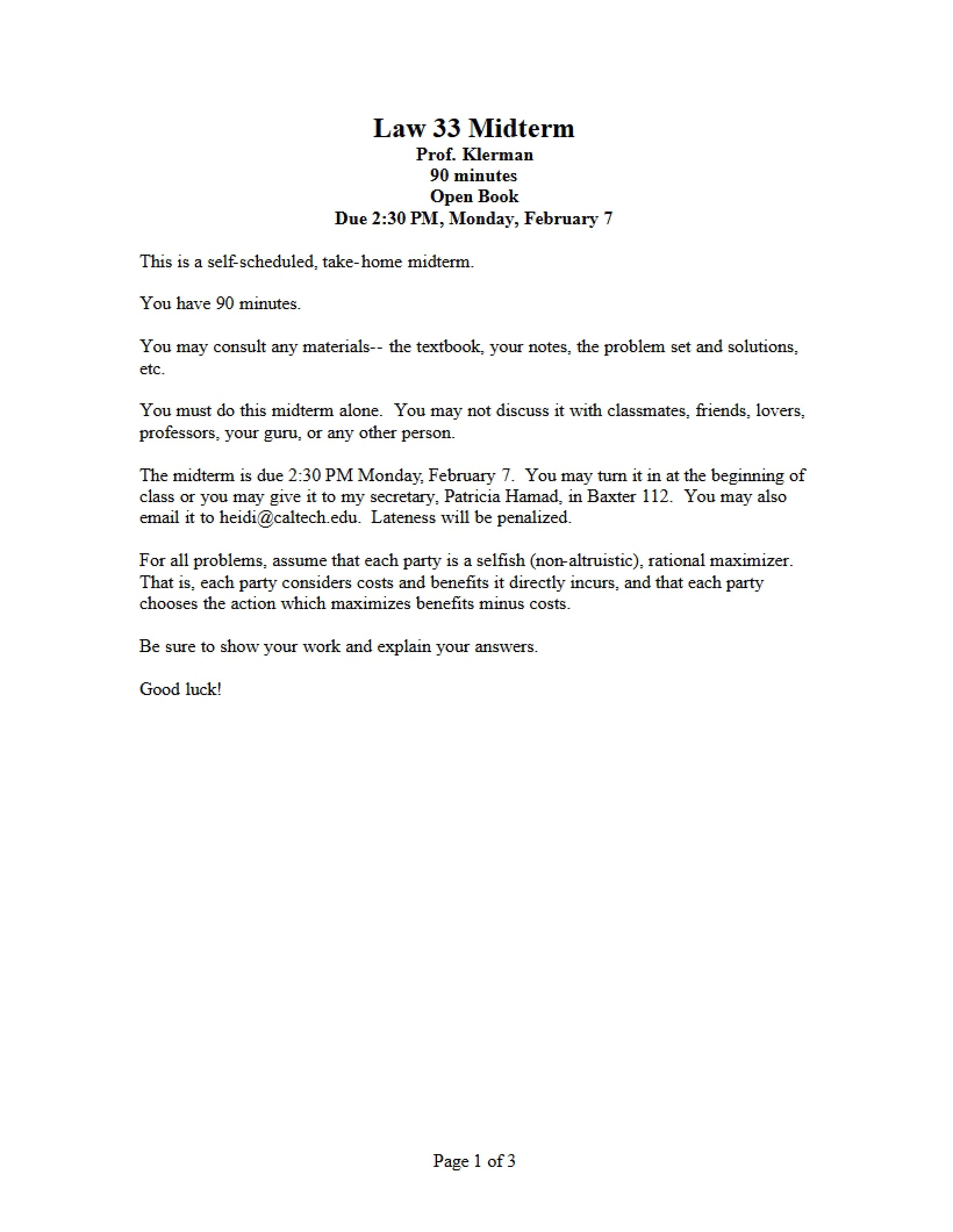 Mid-Term Assessment