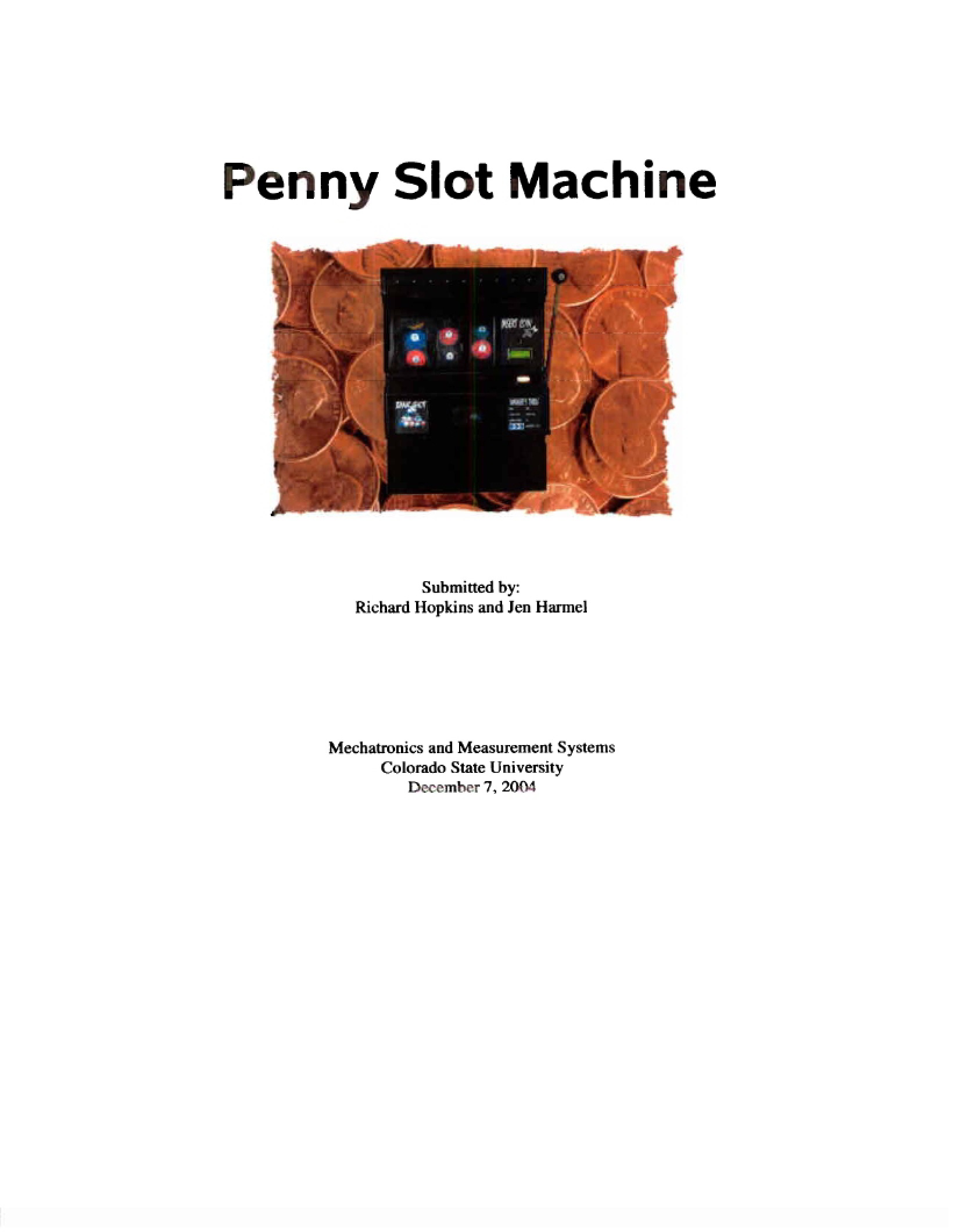 Report on Slo Machine