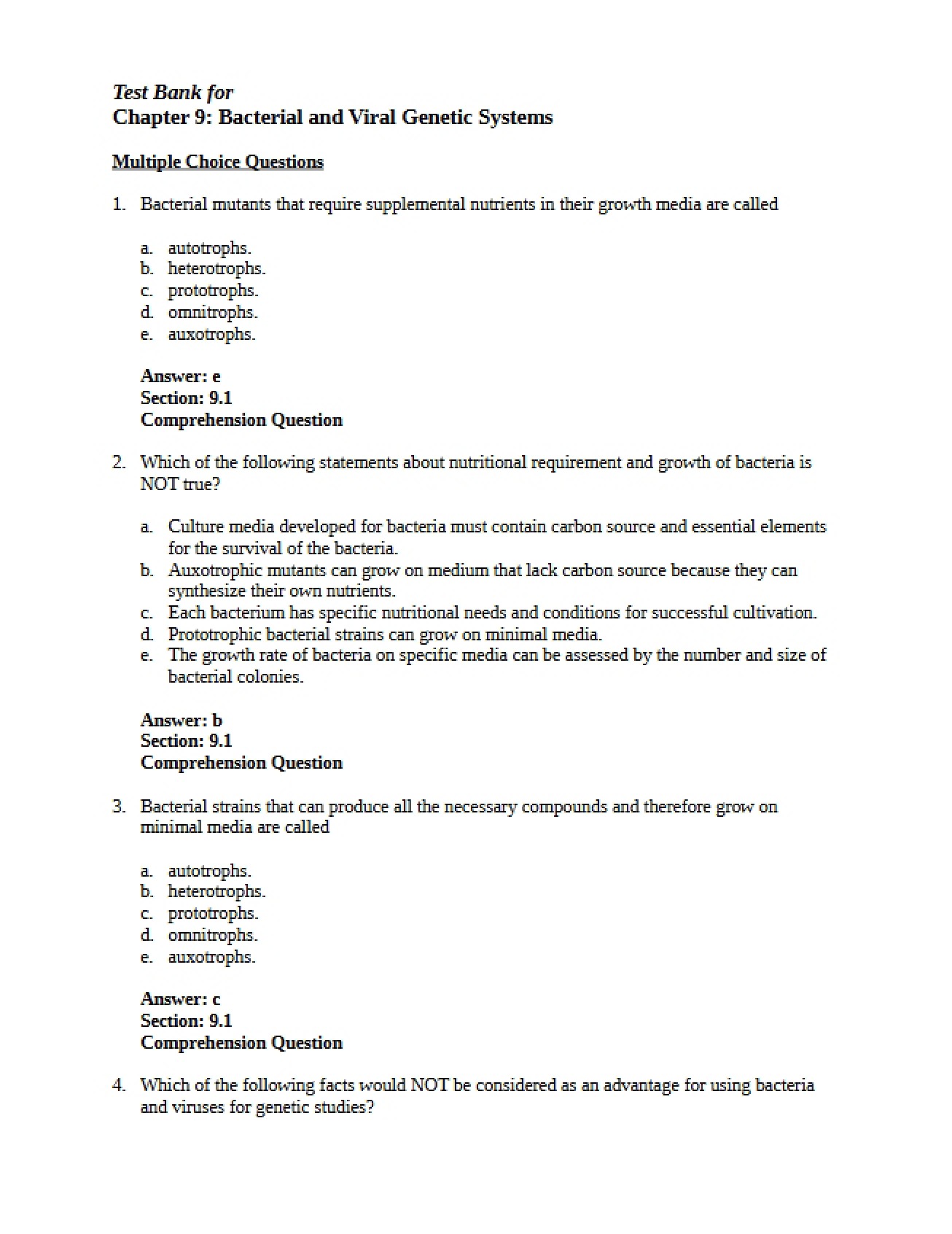 Genetics Principles Chapter Nine