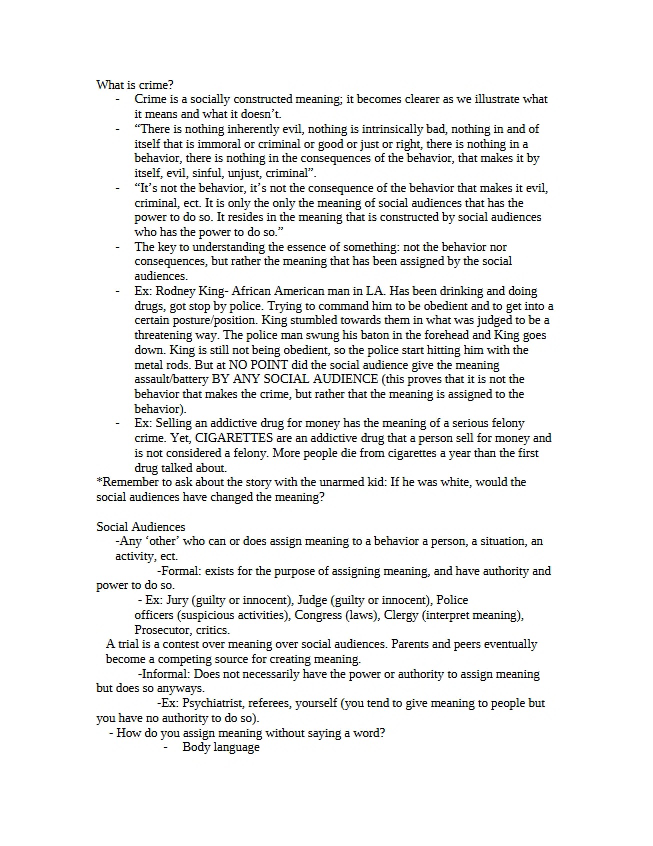 Study of Criminal Behavior