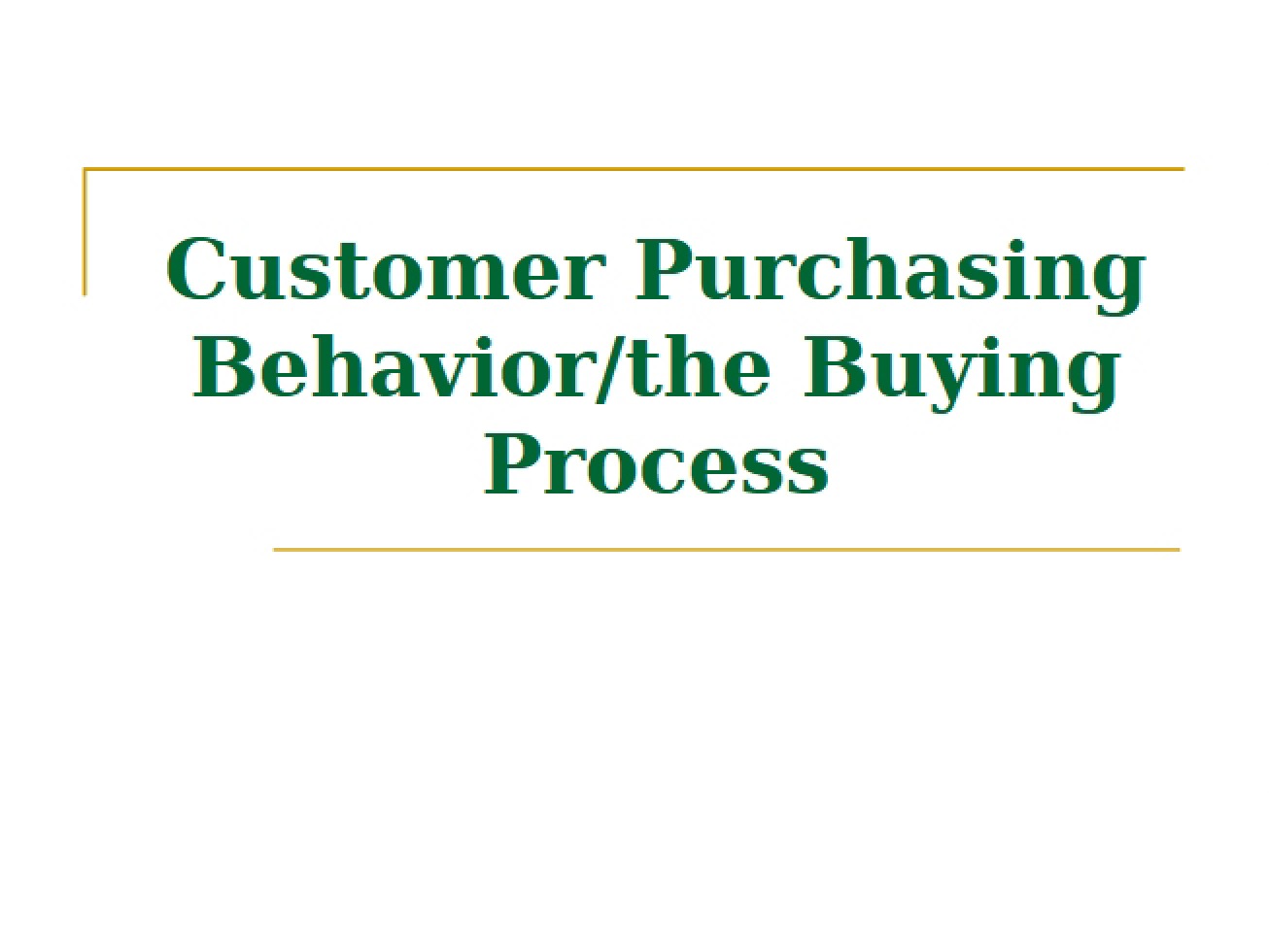 Analysis of Customer Purchasing Behavior