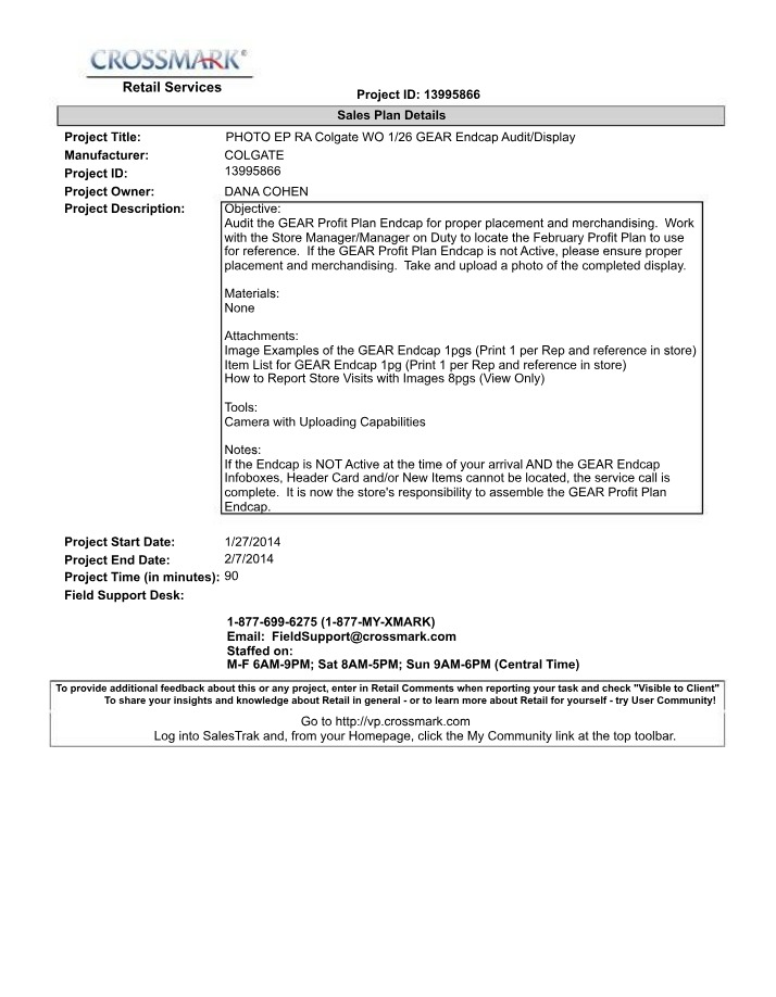 GEAR Profit Plan Endcap Audit - Proper Placement and Merchandising