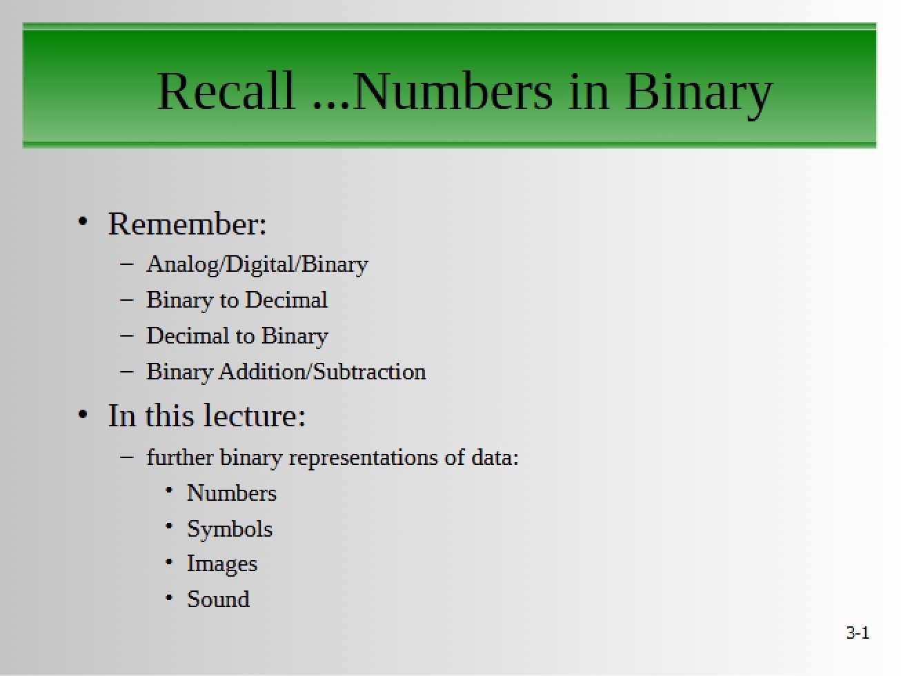 Understanding the Representation of Numbers in Binary