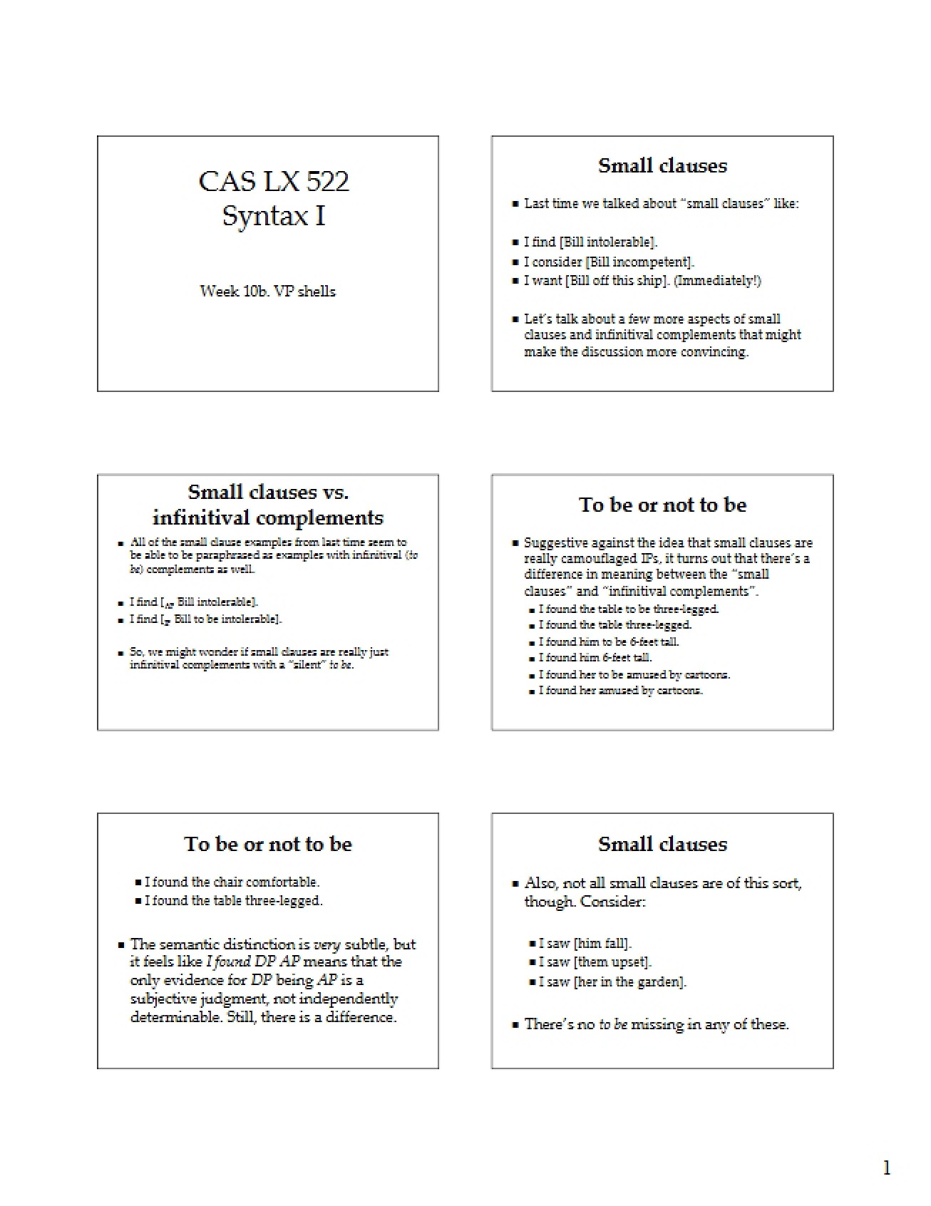 Introduction to Syntax I - 8 Pages