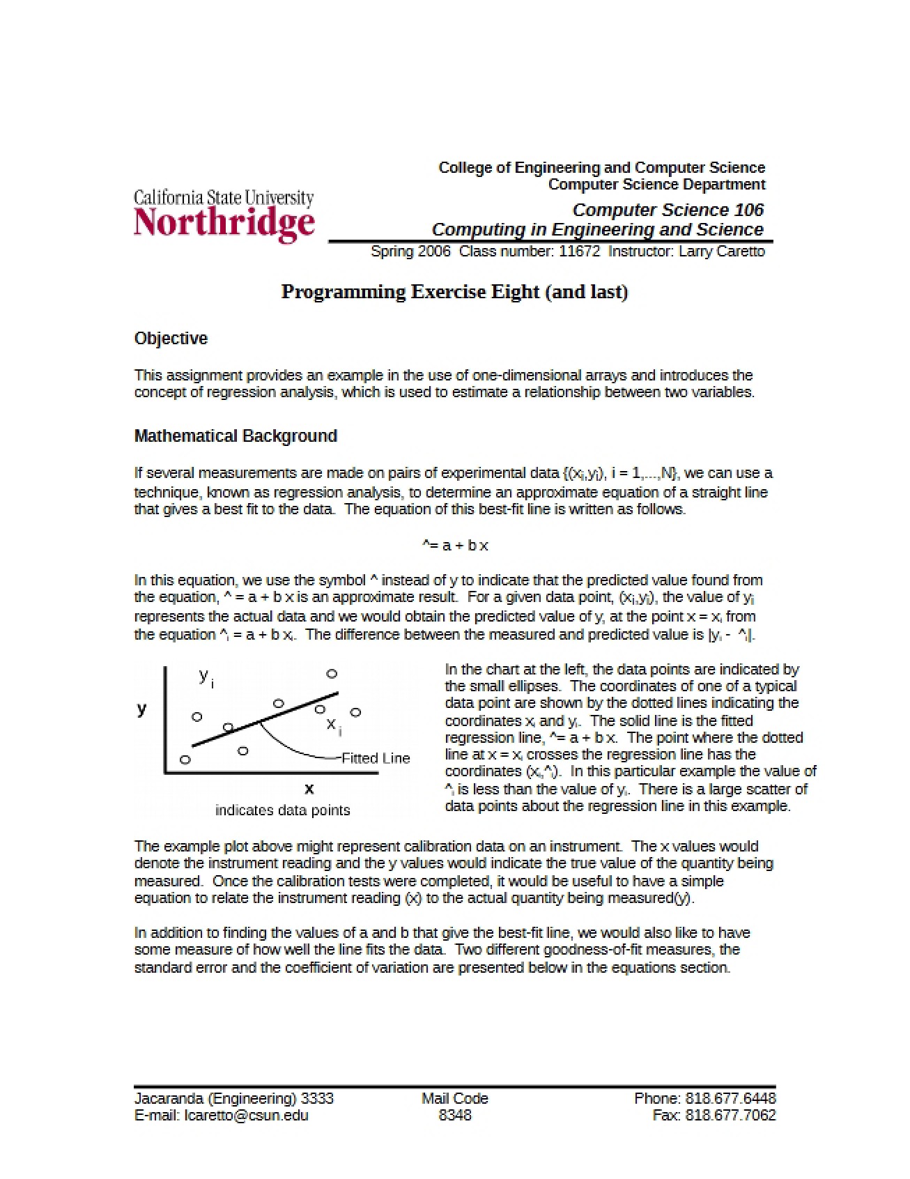 Eighth Programming Exercise