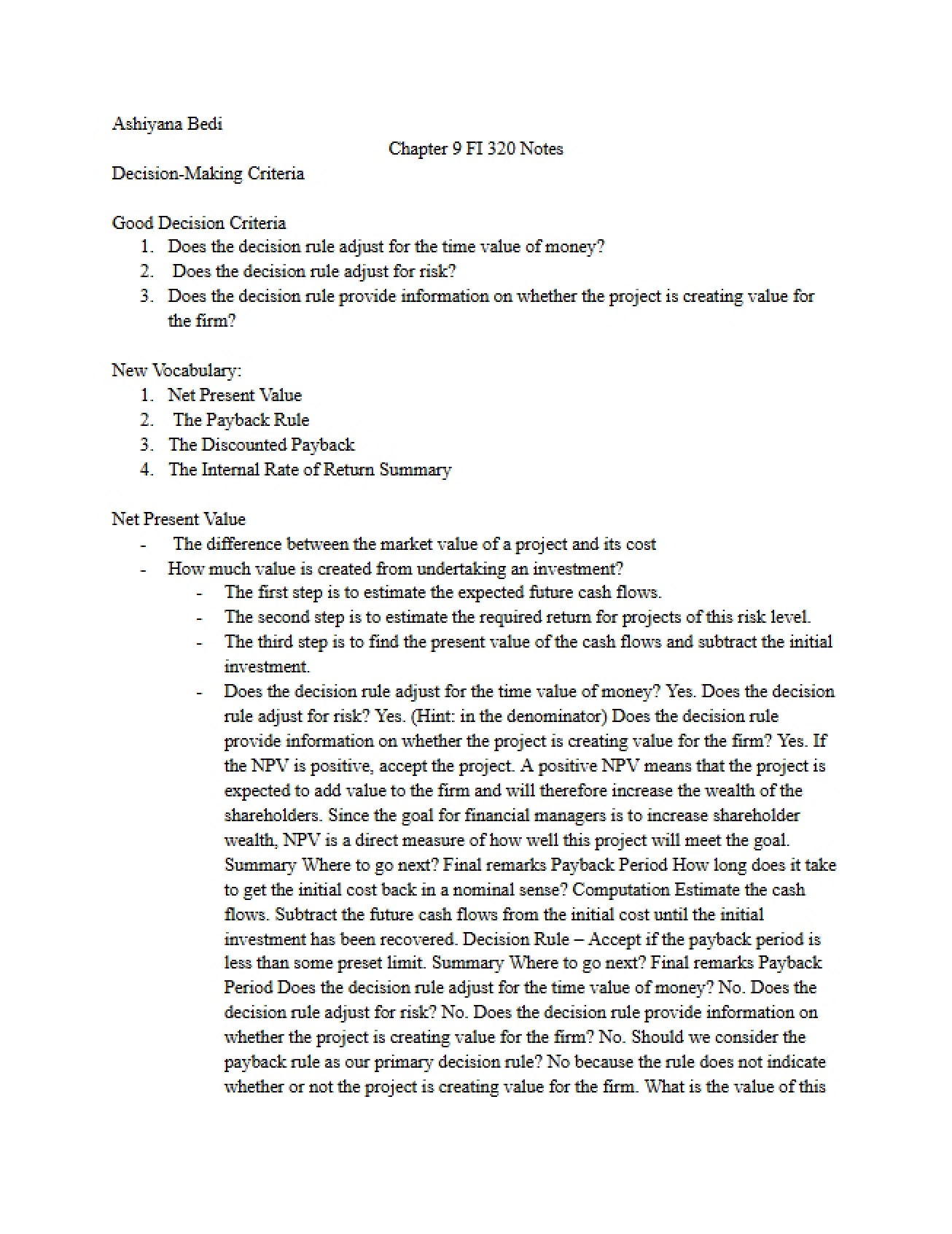Ninth Chapter