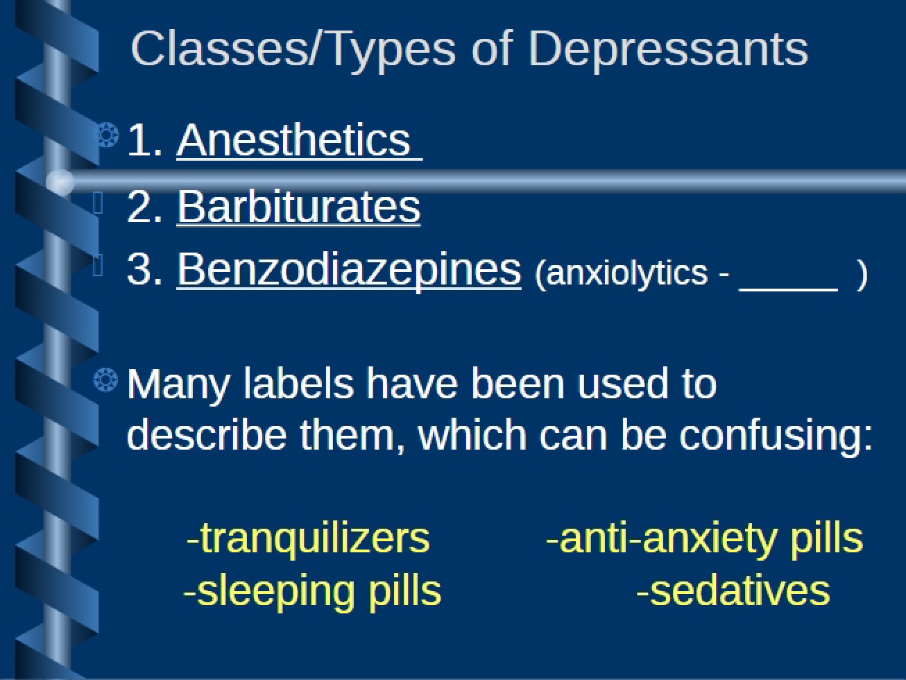 Depressant Types