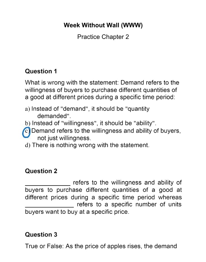 Demand and Supply Concepts and Examples