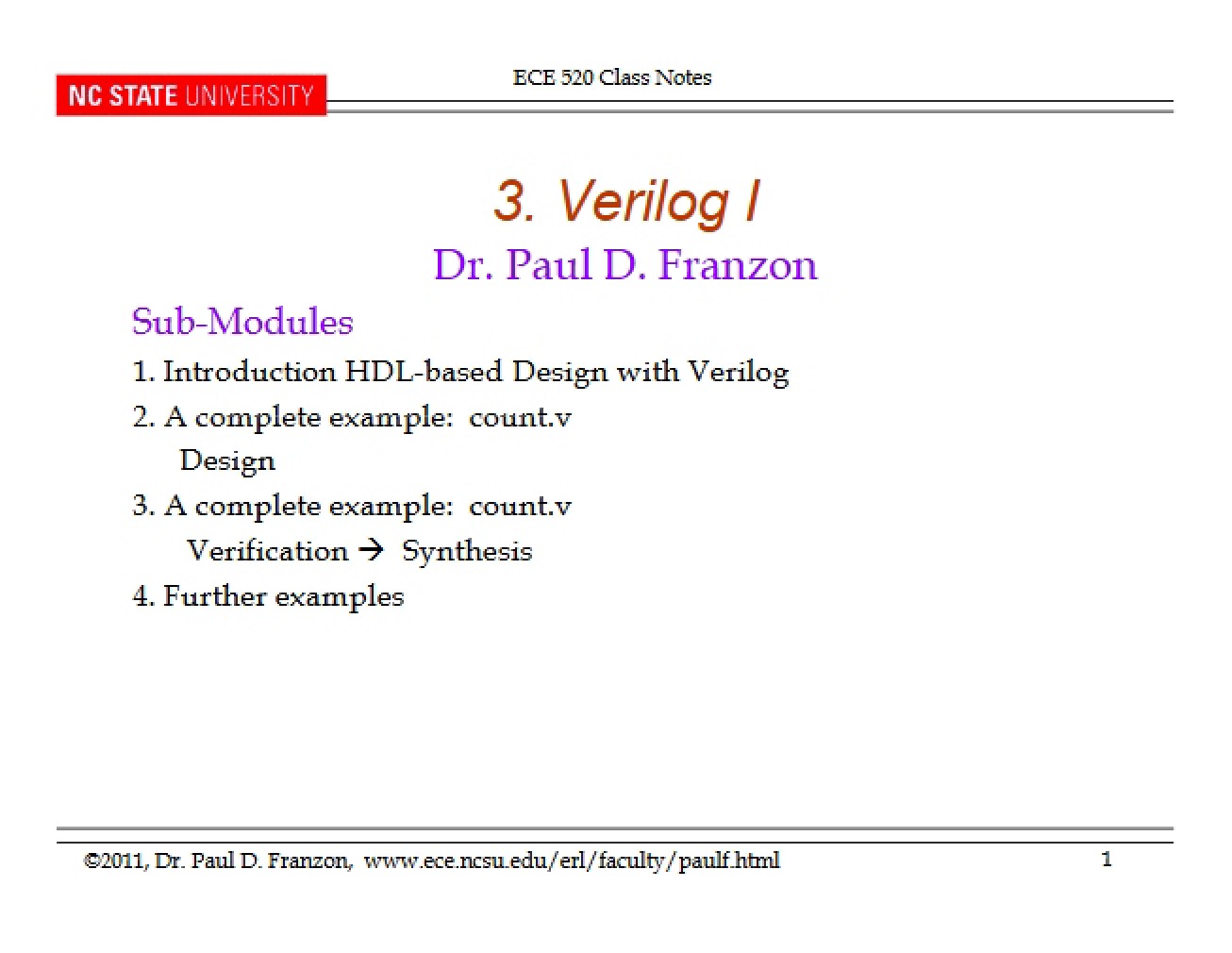 First Verilog Module