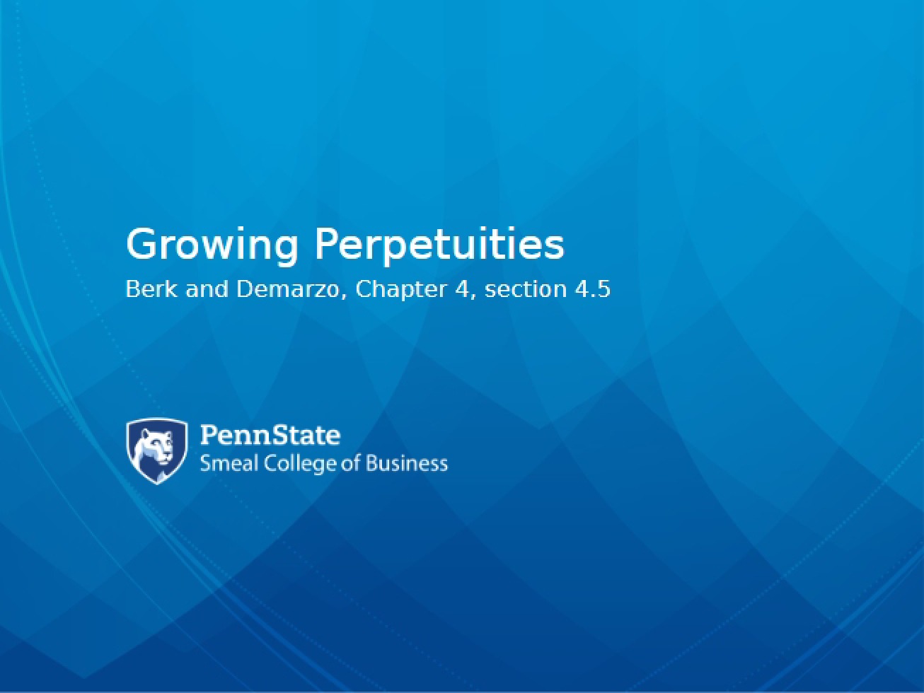Understanding Growing Perpetuities