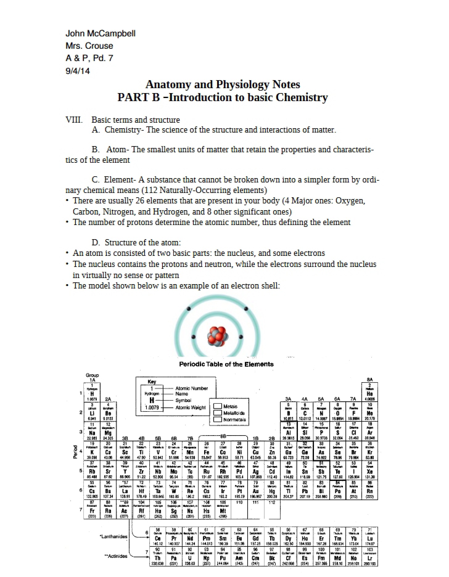 Basic Chemistry Introduction - Part B