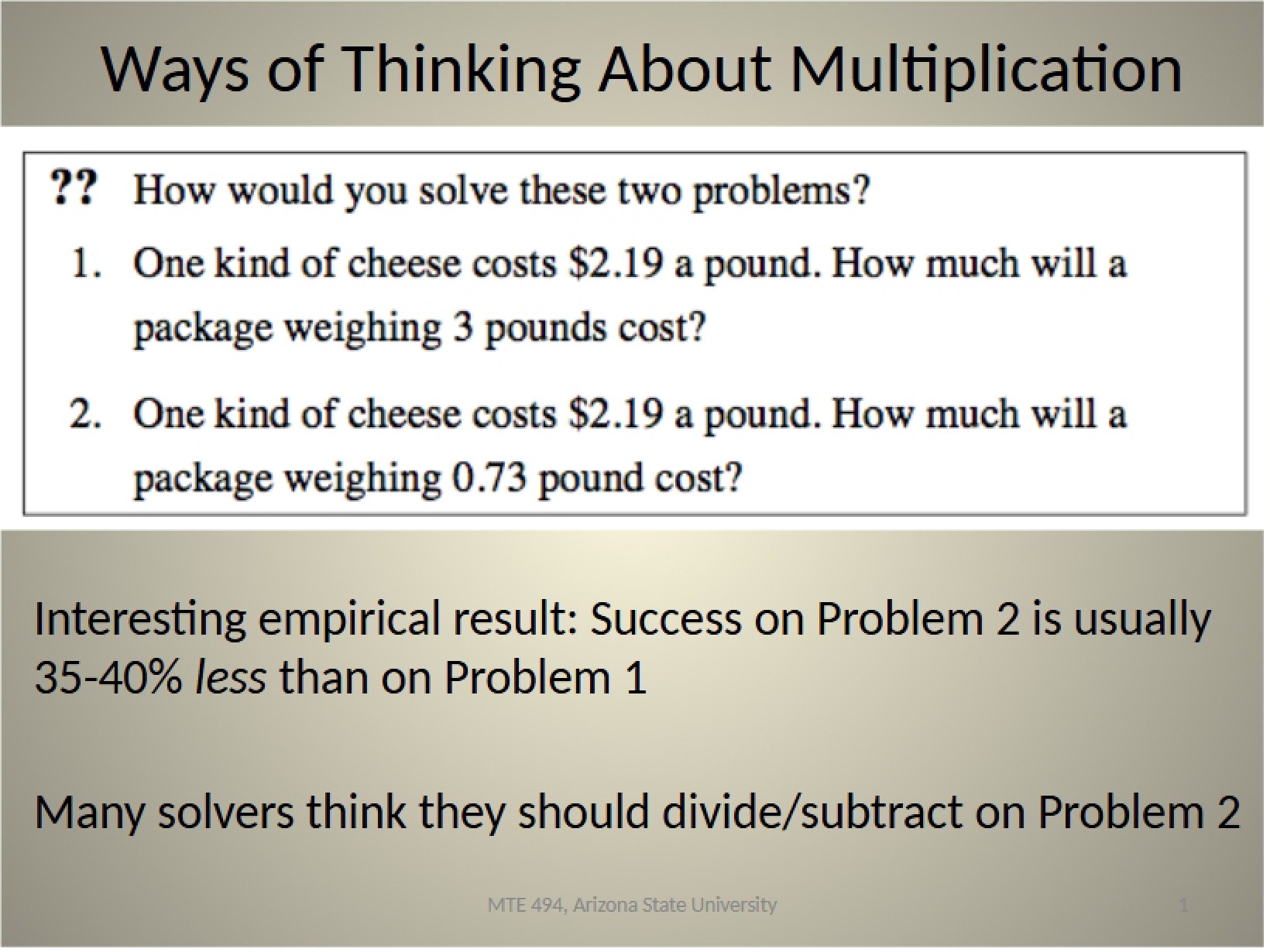 Multiplication Concepts