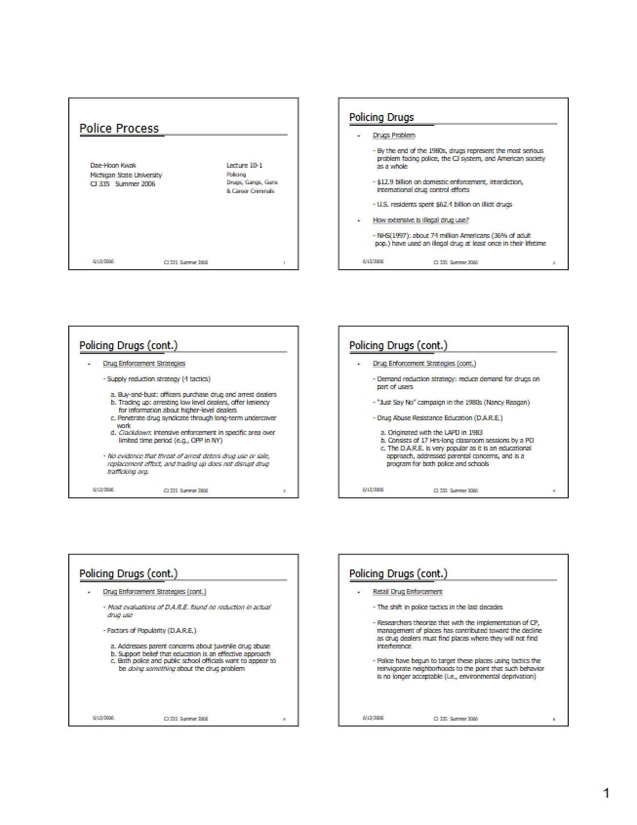 Session 11 Handout