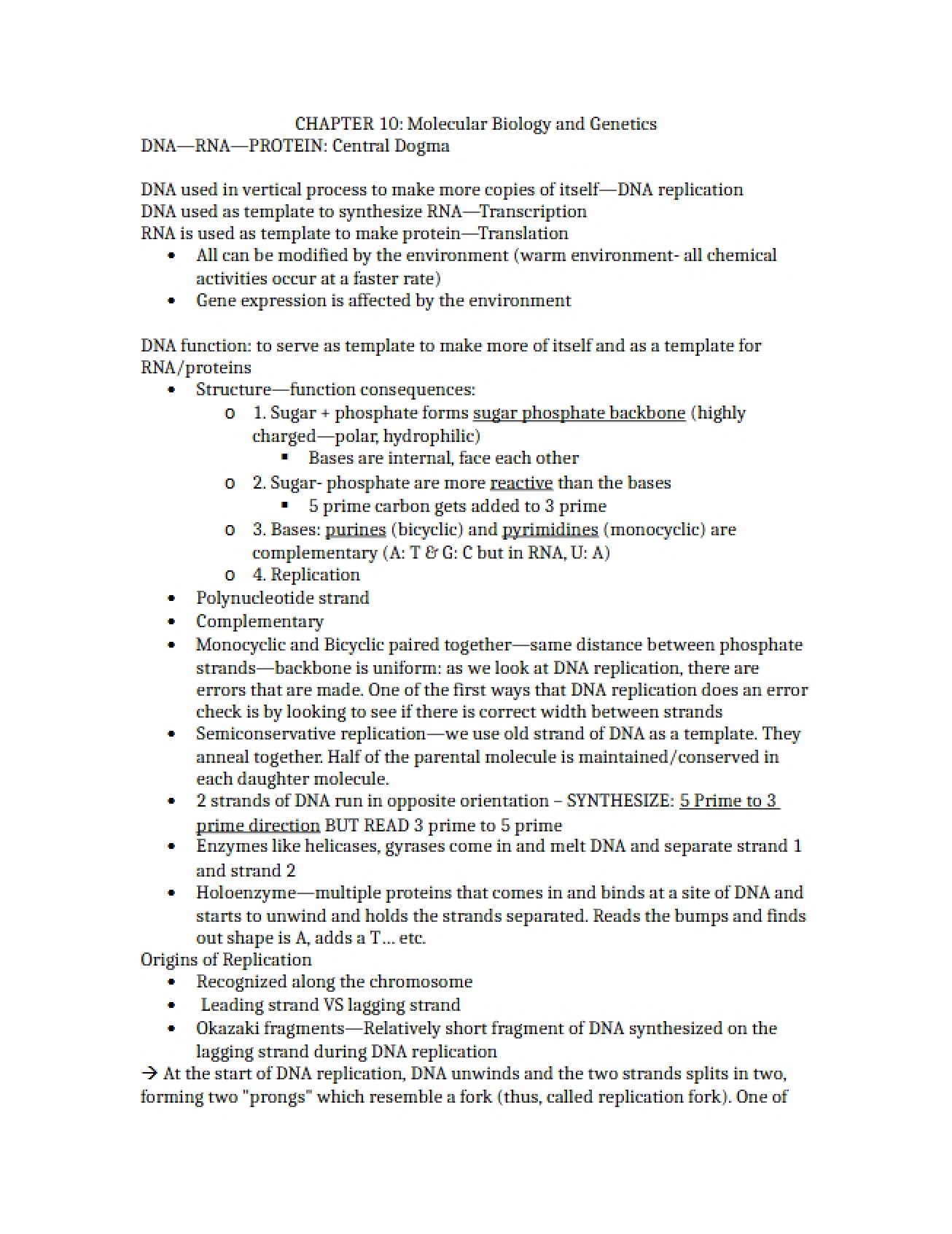 Biology Unit Three