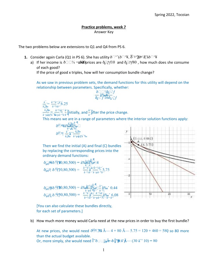 Answers to Week 7 Problems