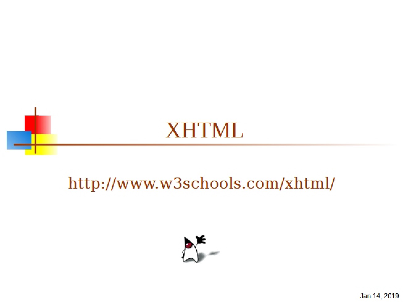 XHTML (Extensible Hypertext Markup Language) - 14 Pages