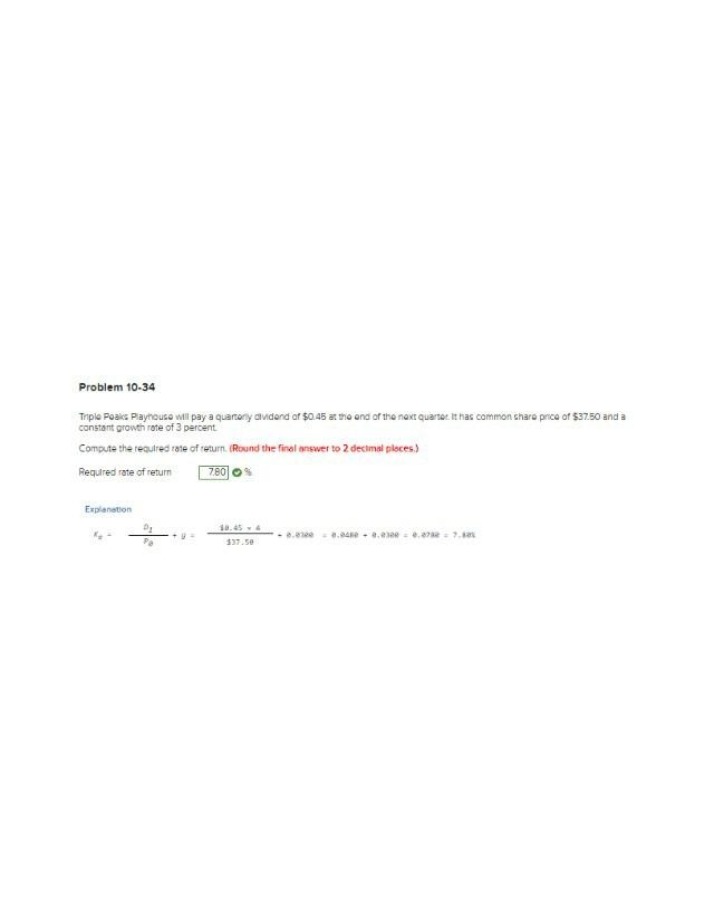 FINA 1231 - Problem 10-34