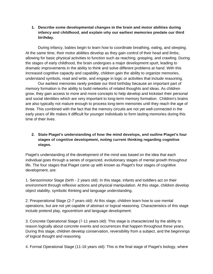 Written Response for Topic 4