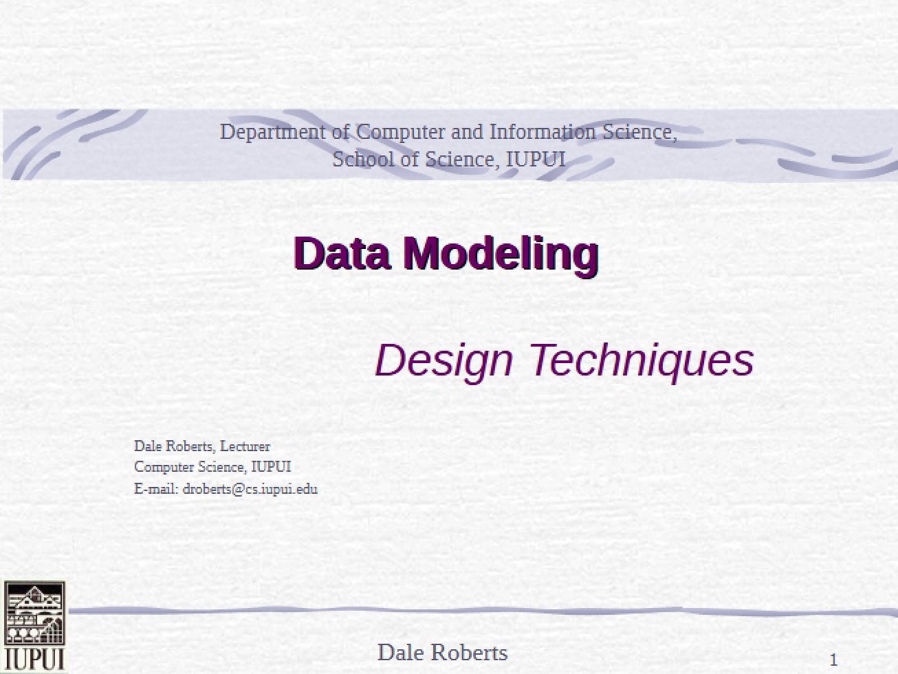 Modeling Data