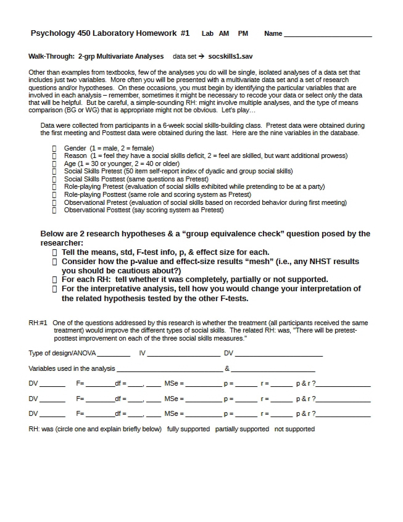Advanced Research Design Homework 1
