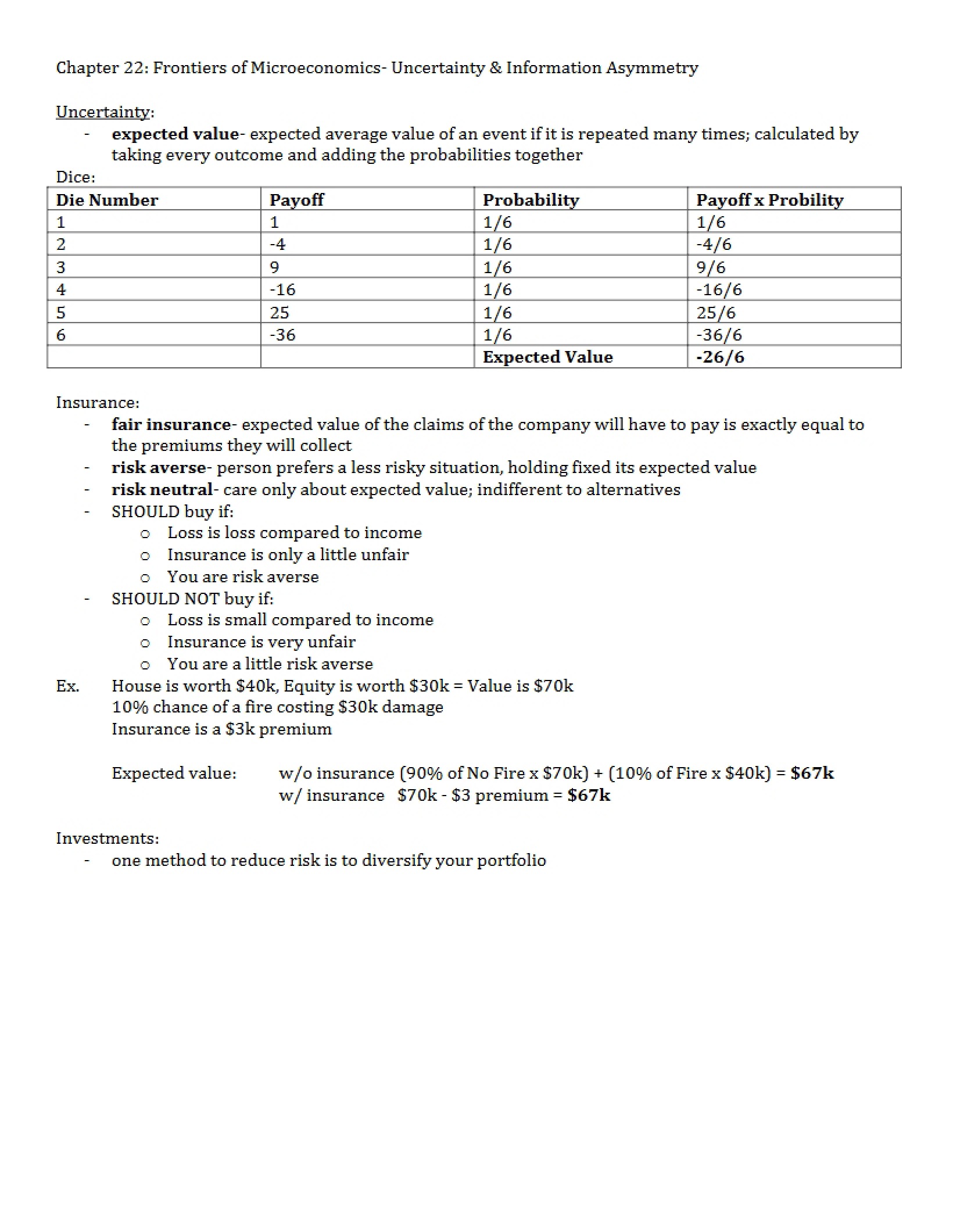 Frontiers of Microeconomics (Chapter 22)