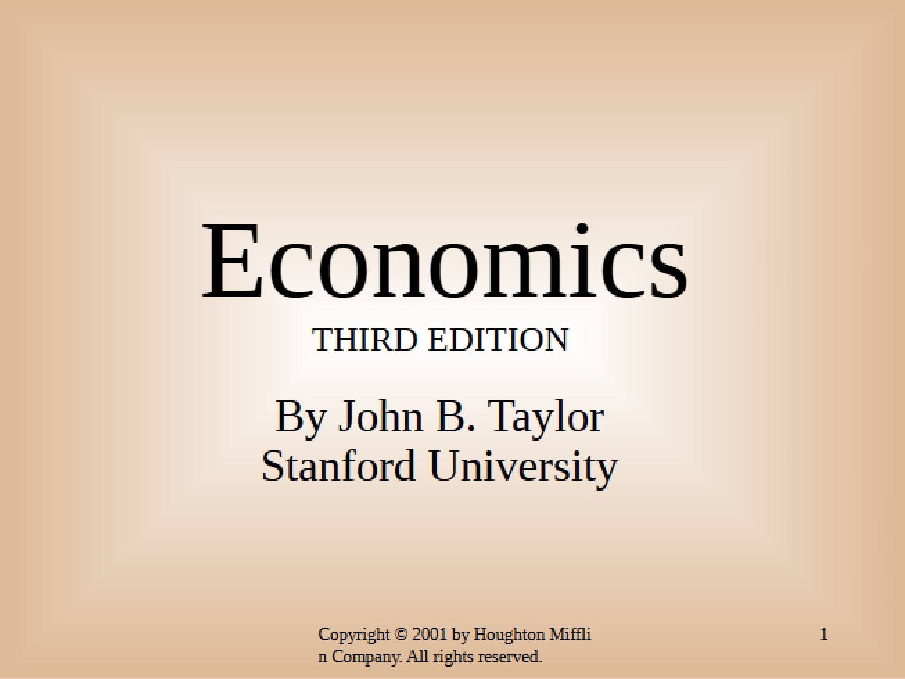 Economics Fundamentals
