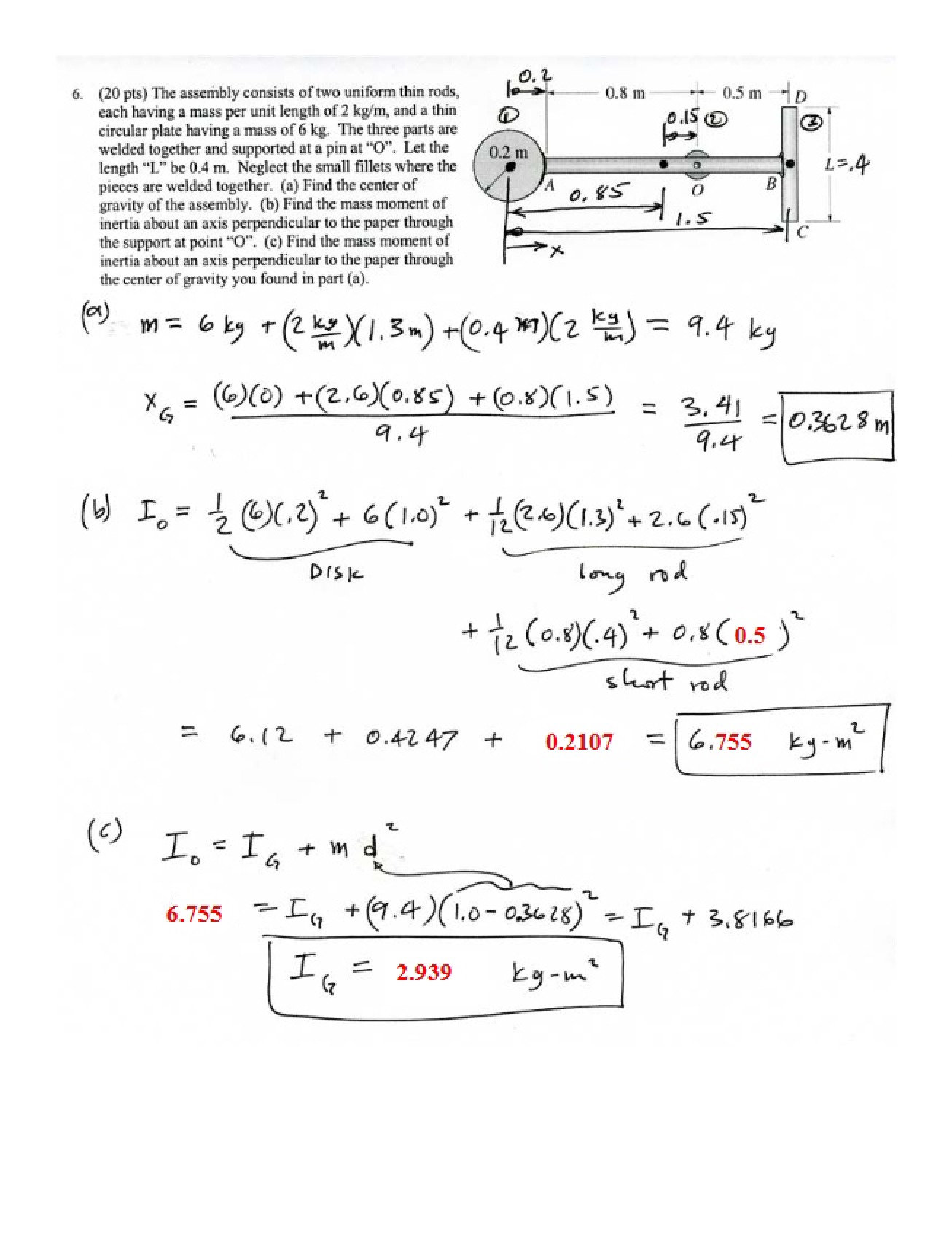 Solution for Sample Test 2 (Fall 2006)