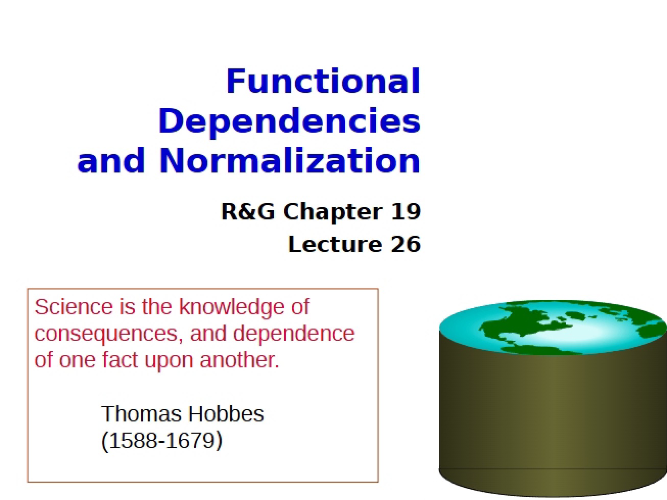 Normalization and Functional Dependencies