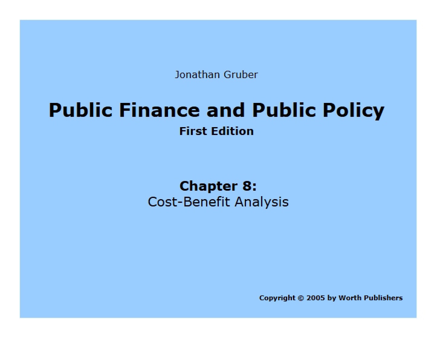 Analysis of Cost-Benefit