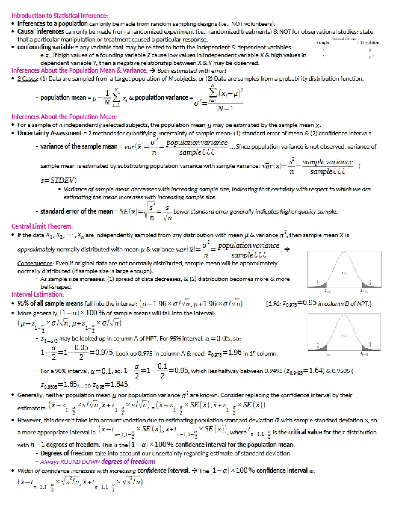 Introduction to Statistical Inference (Set 3)