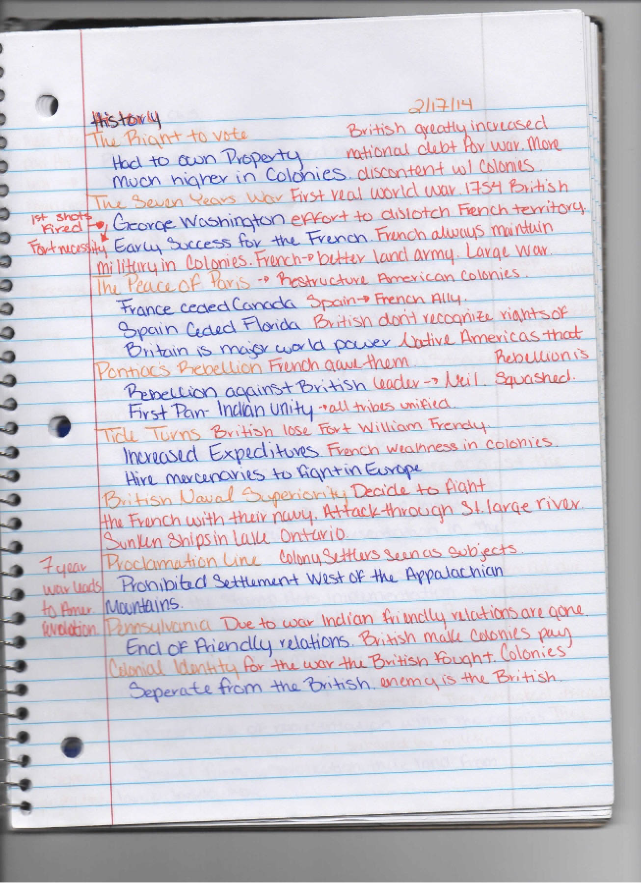 More notes on History of the United States