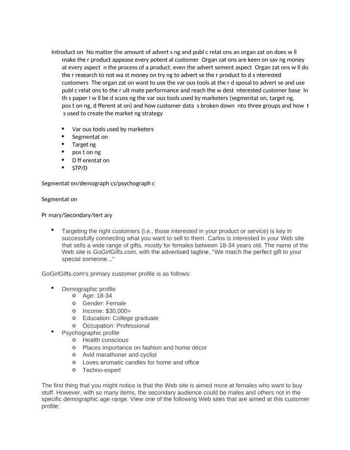 Working Outline - Unit 2 IP Advertising and Public Relations