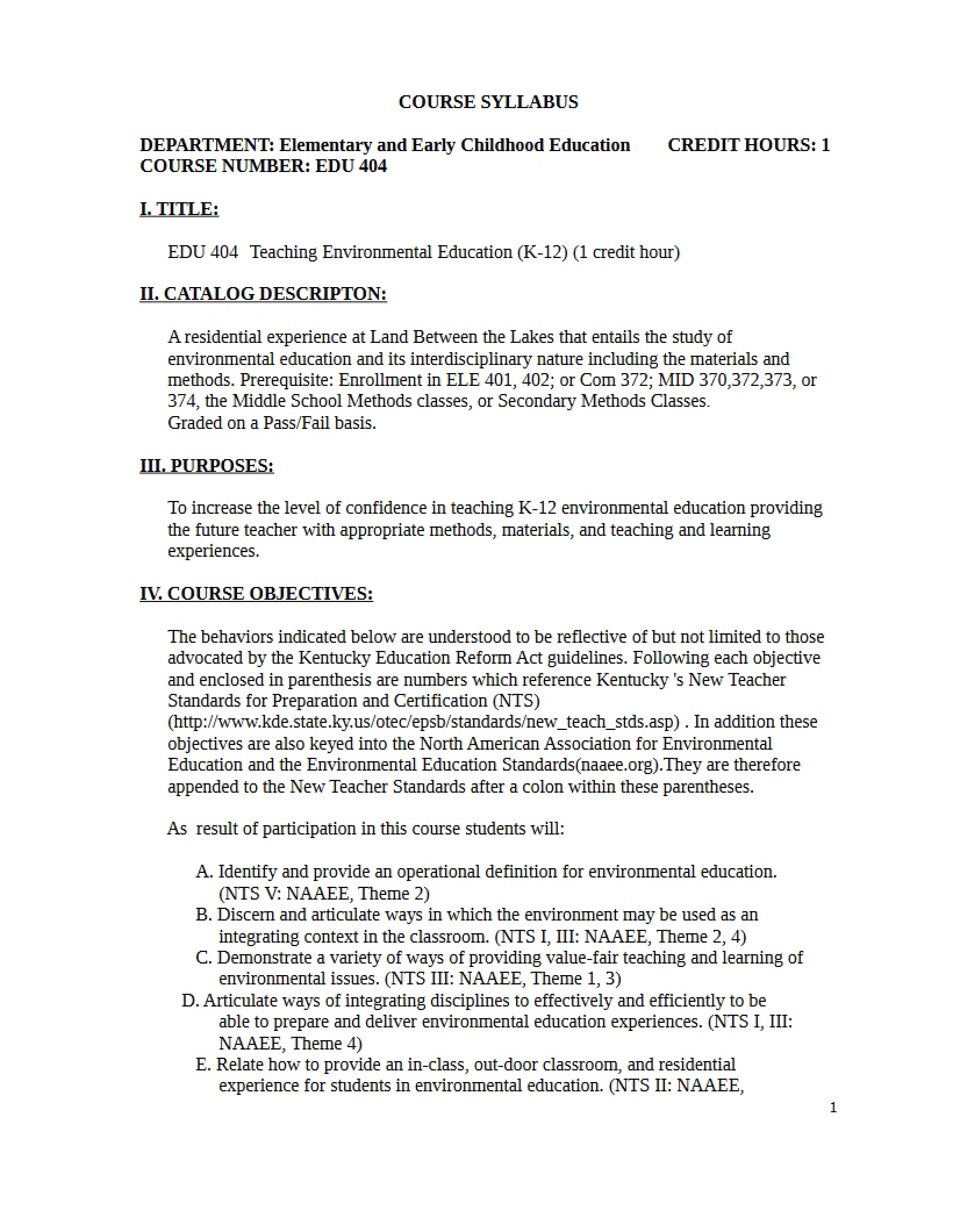 Syllabus