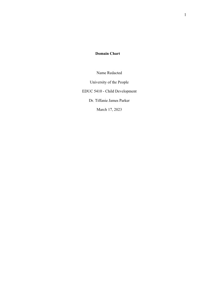 Milestones in Child Development
