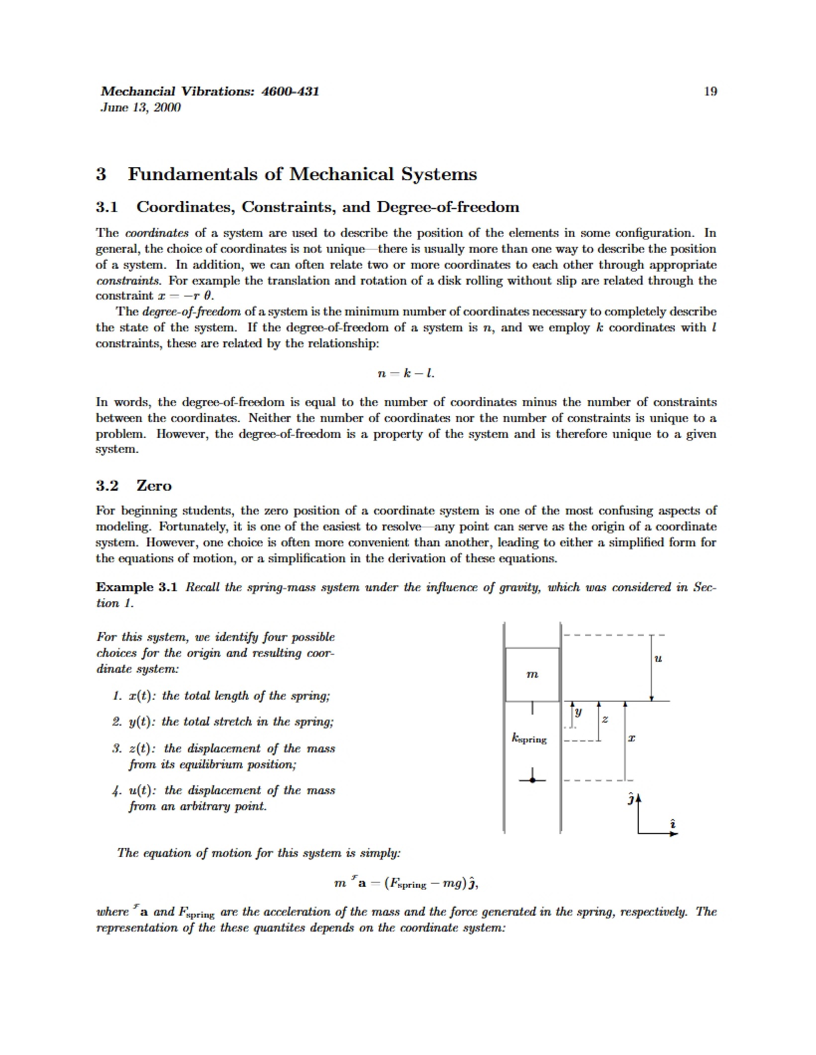 Mechanical Systems Fundamentals