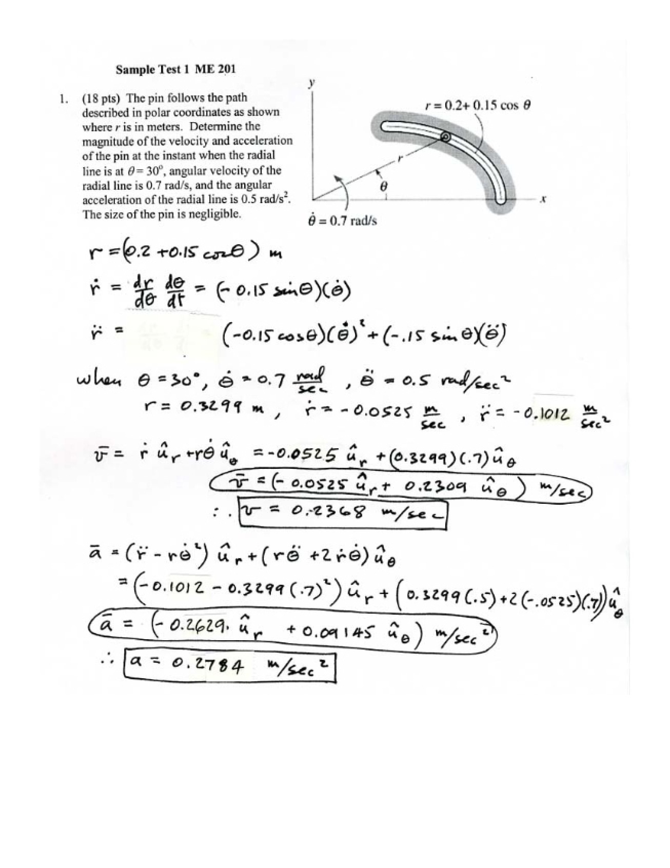 Solution for Sample Test 1 (Fall 2006)