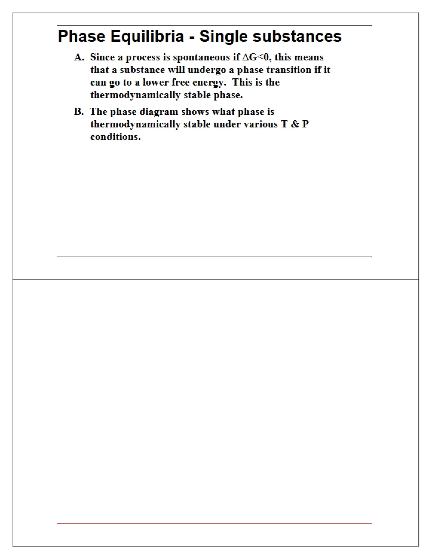 Substances in Isolation