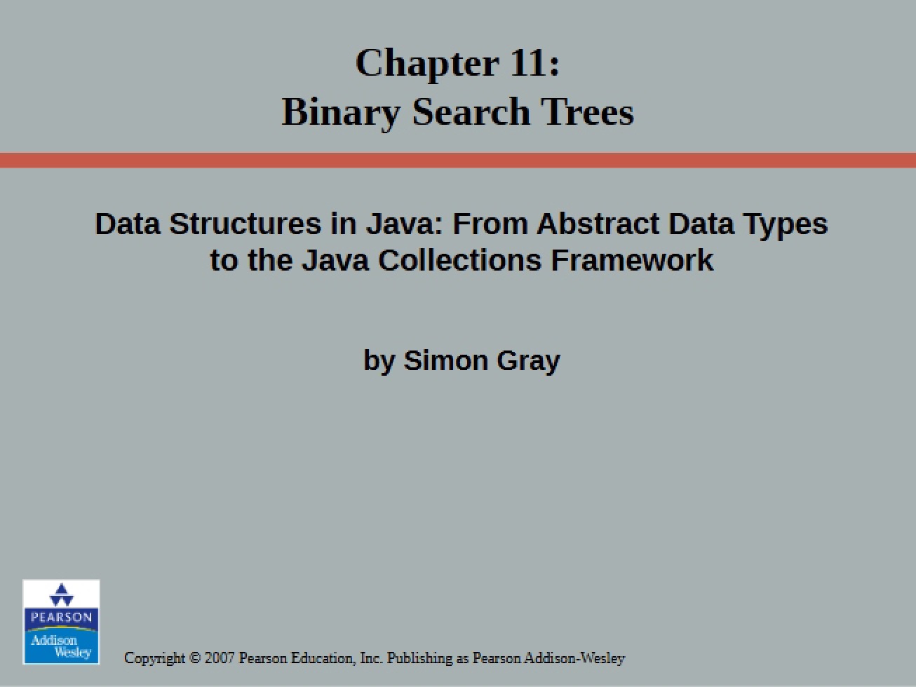 Binary Search Trees from Chapter 11