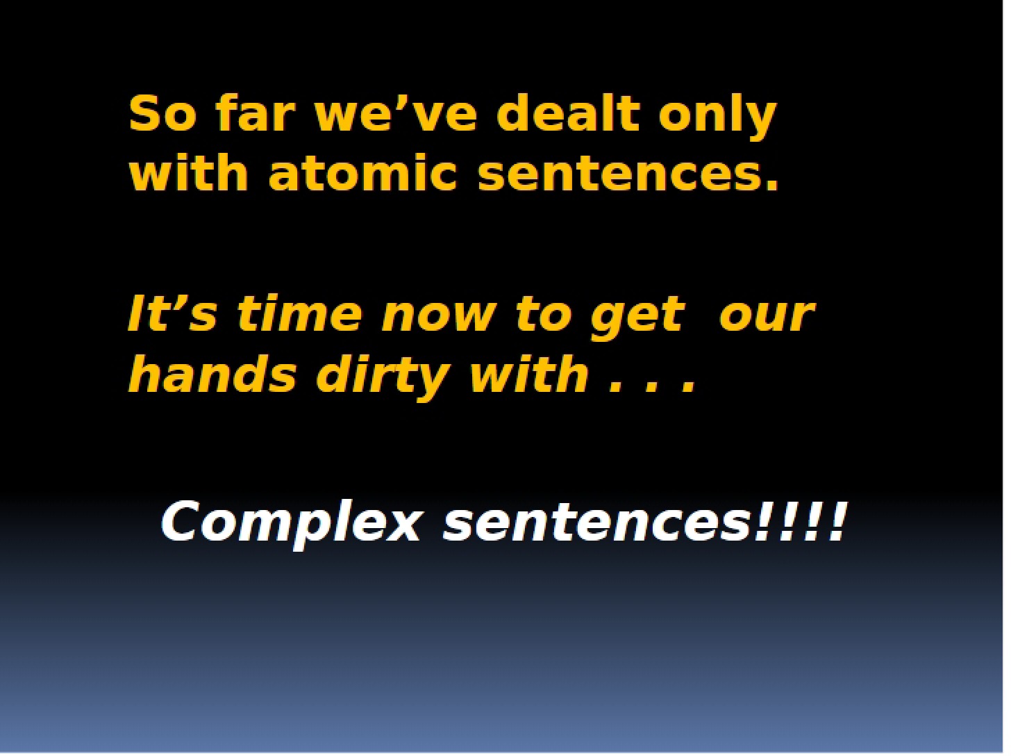 Slides for Lesson Seven