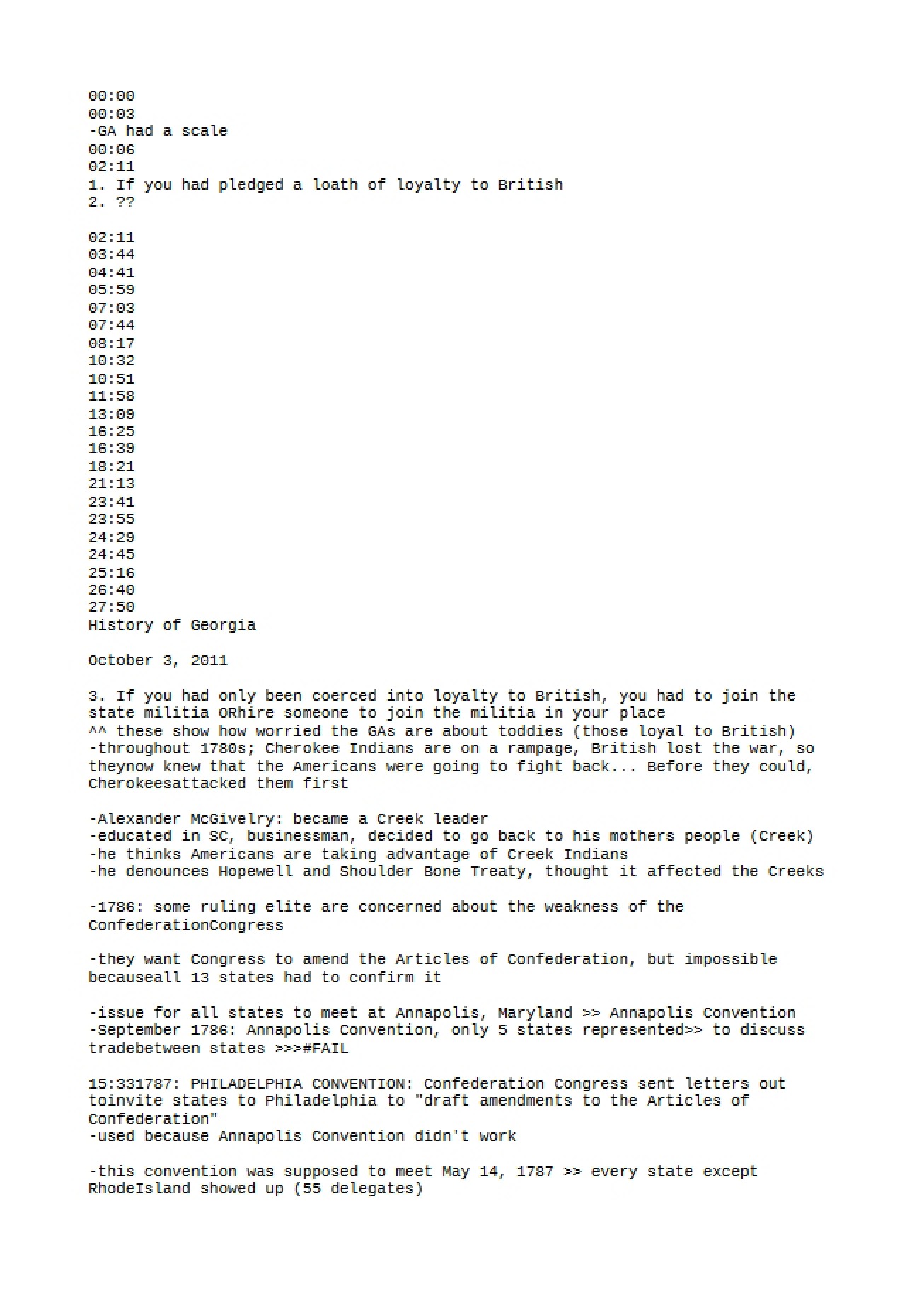 Second Set of Notes