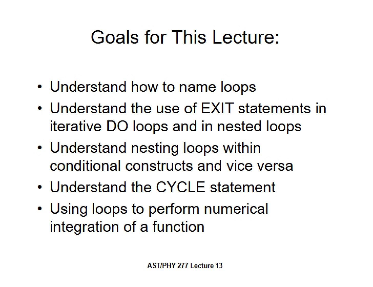 DO Loop Naming Conventions