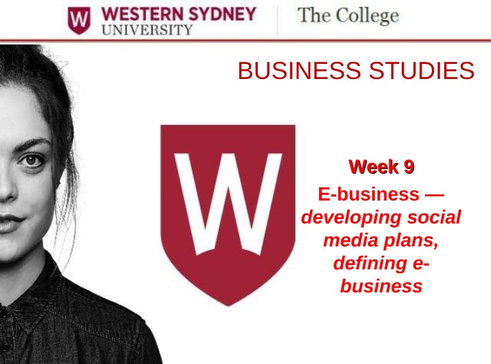 Week 9 Workshop - E-Business