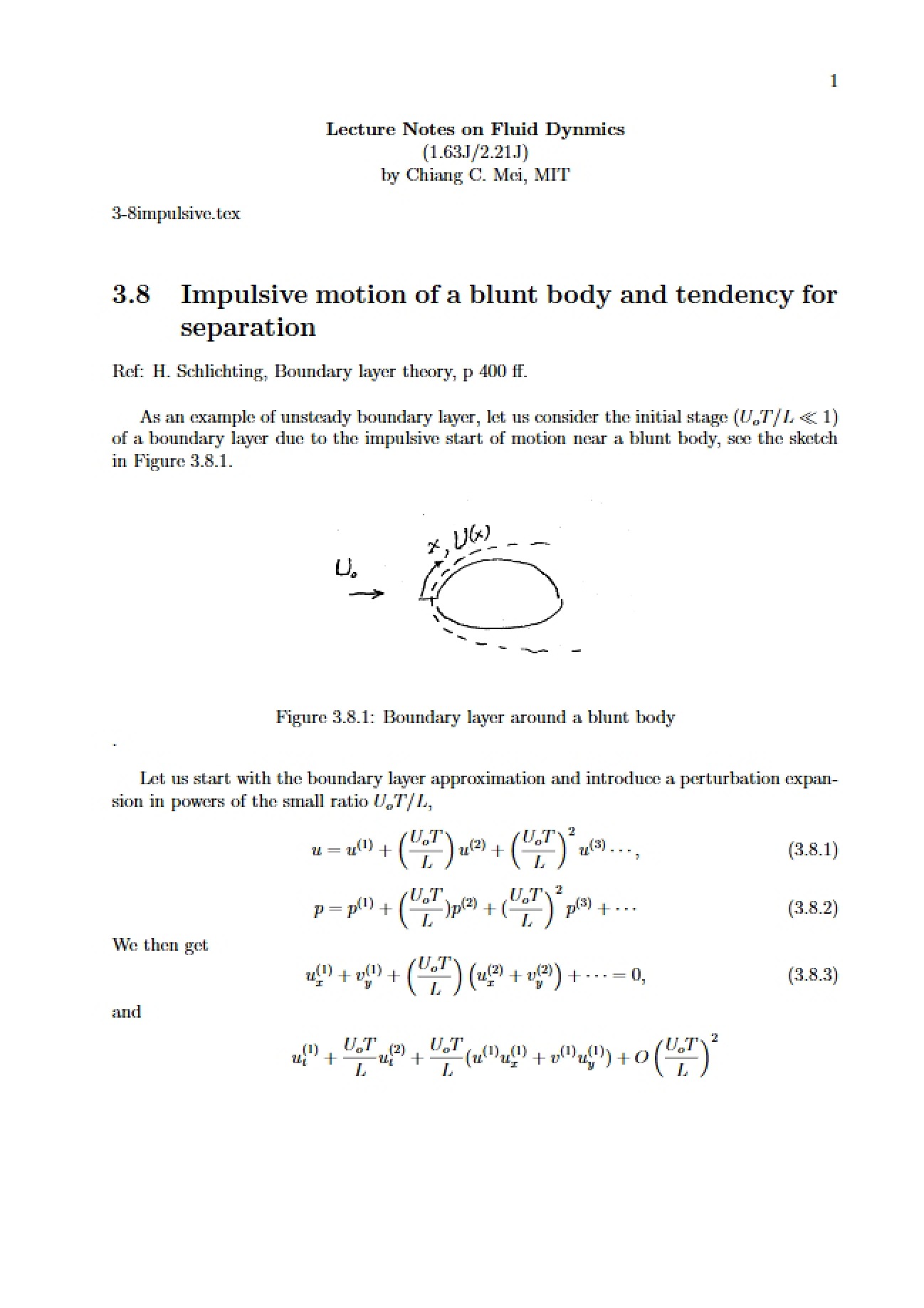 Separation Tendency and Impulsive Blunt Body Motion