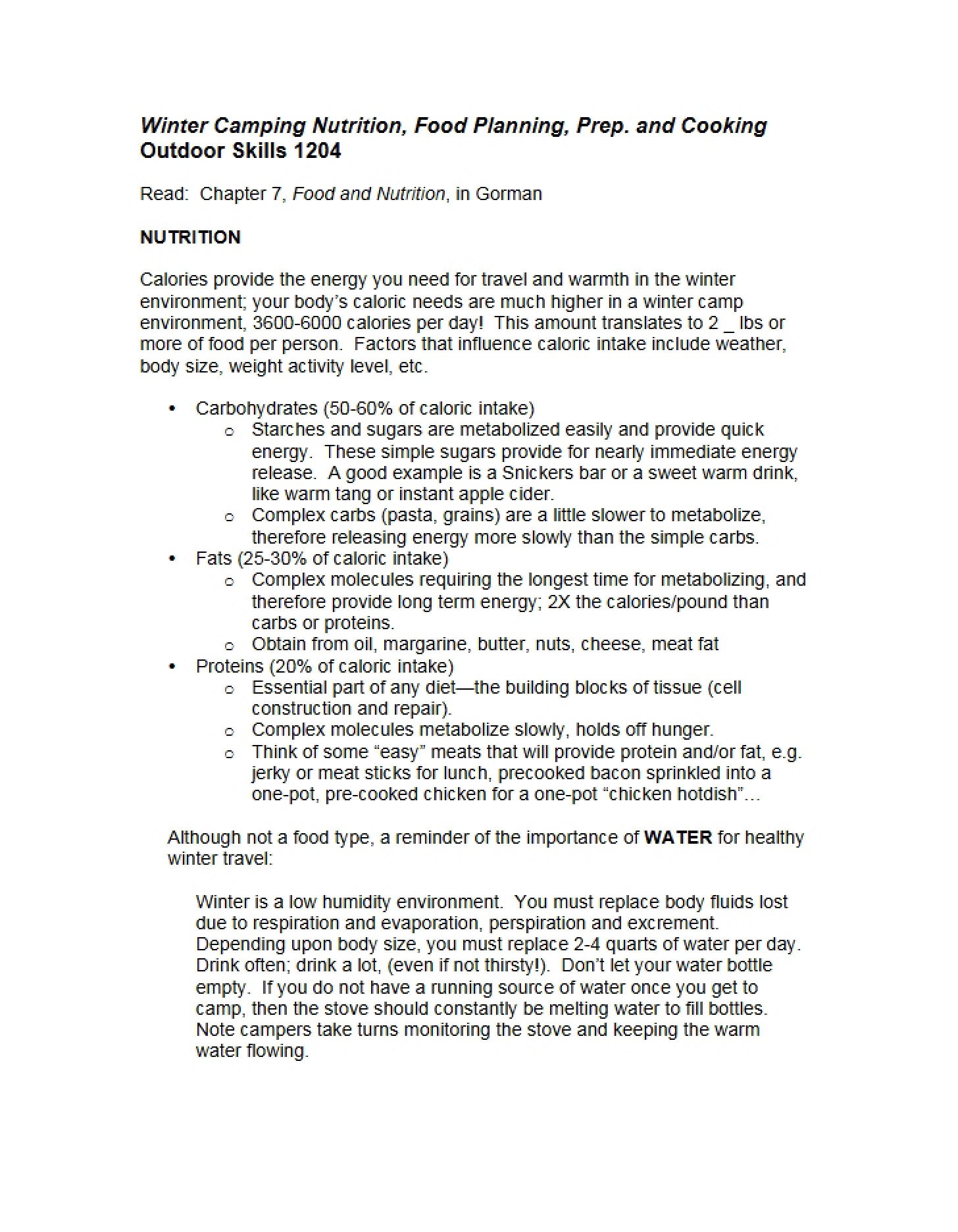 Nutrition and Food Science