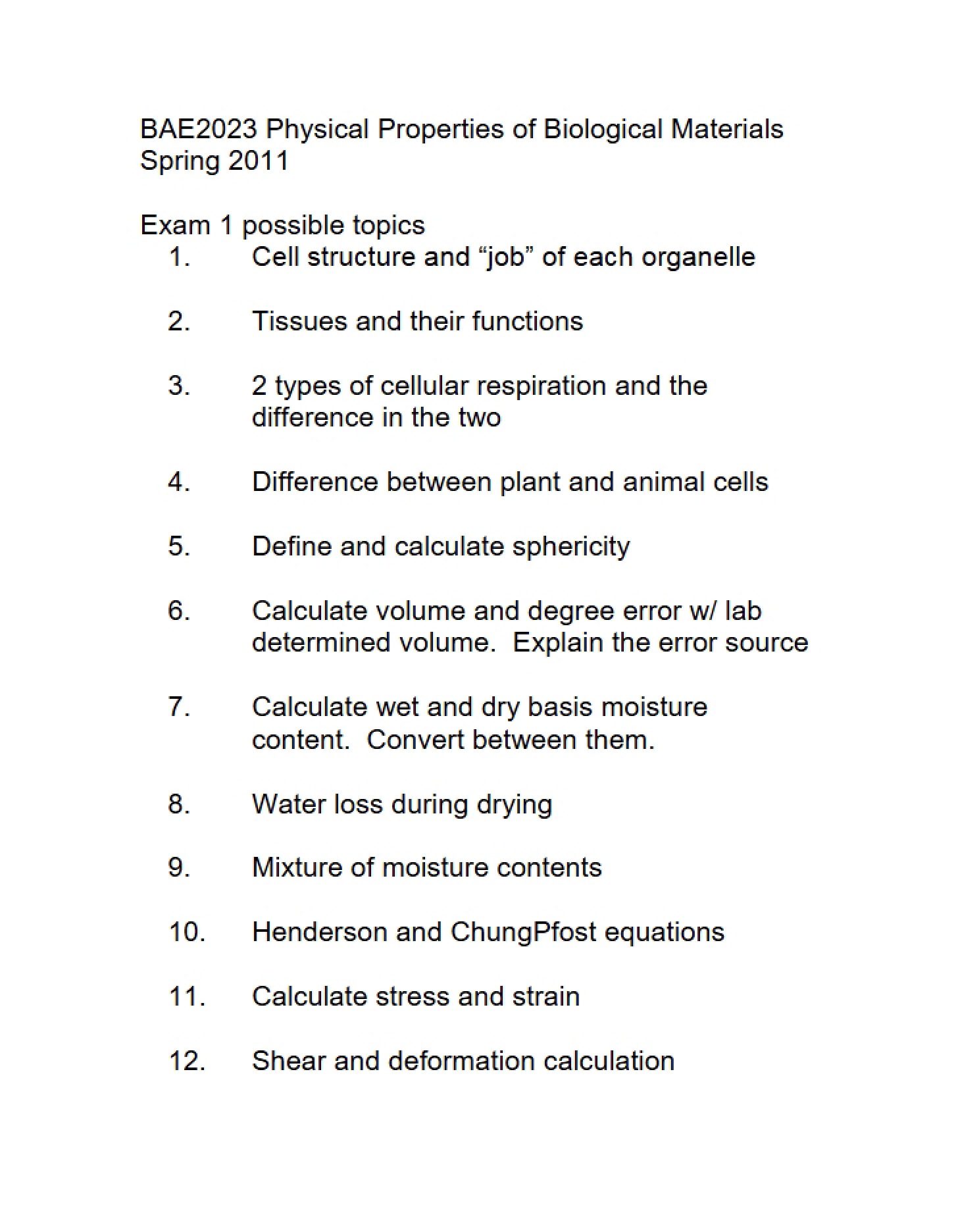 Biological Materials and Physical Properties