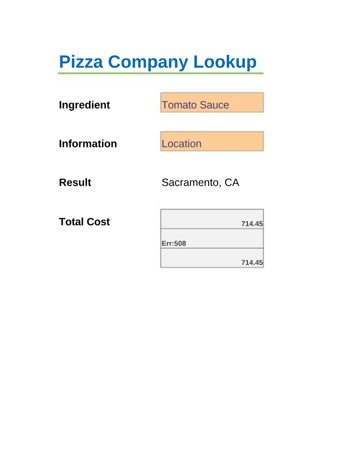 BUS115 - Basic Lookup Functions