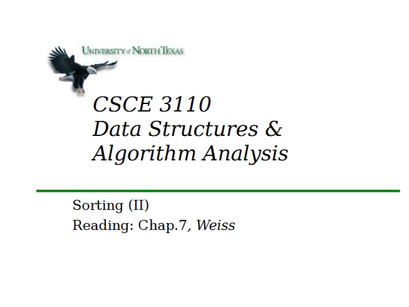 Sorting Algorithms Part Two
