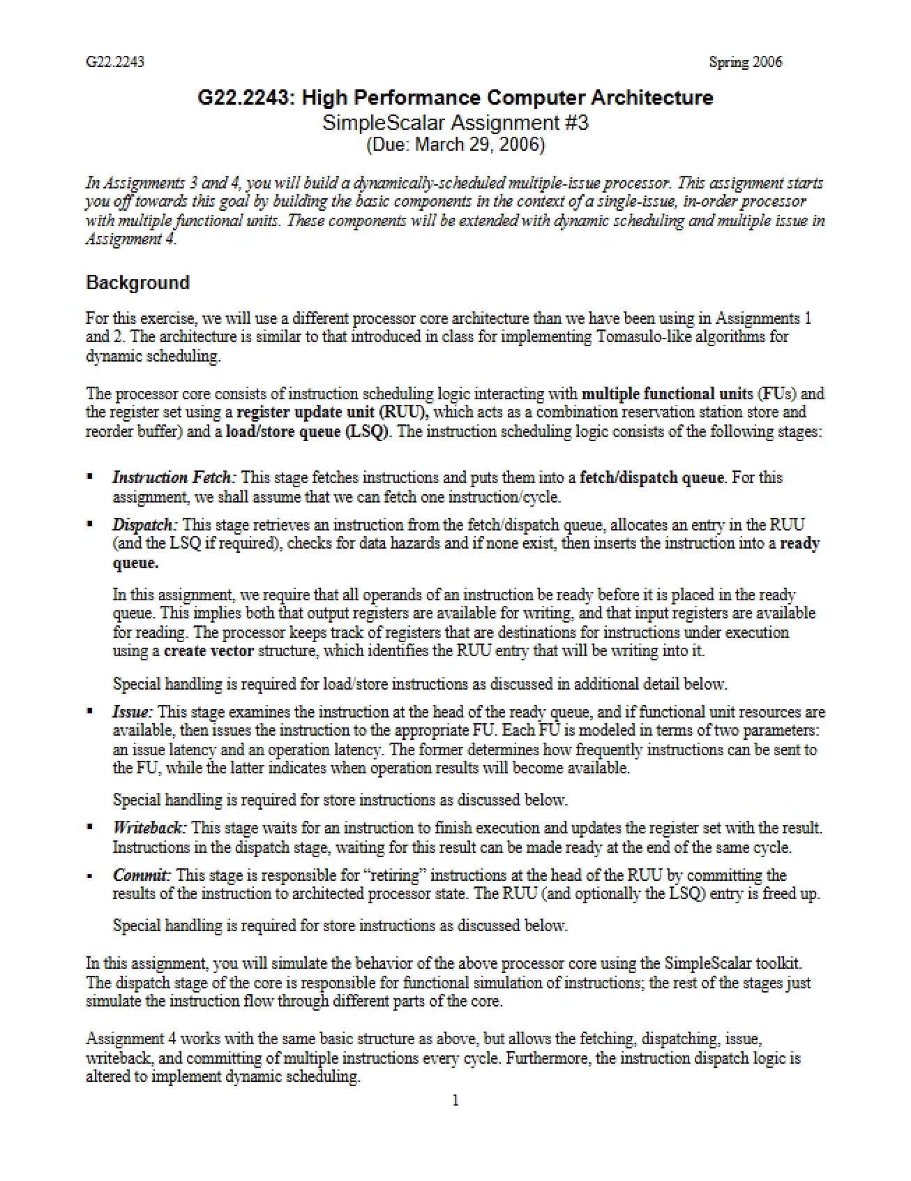 Assignment Three High Performance Computing