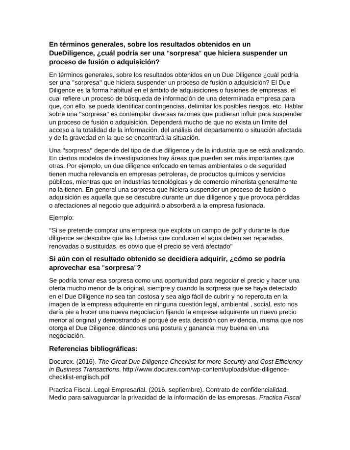 Due Diligence - Surprises that Could Halt a Deal