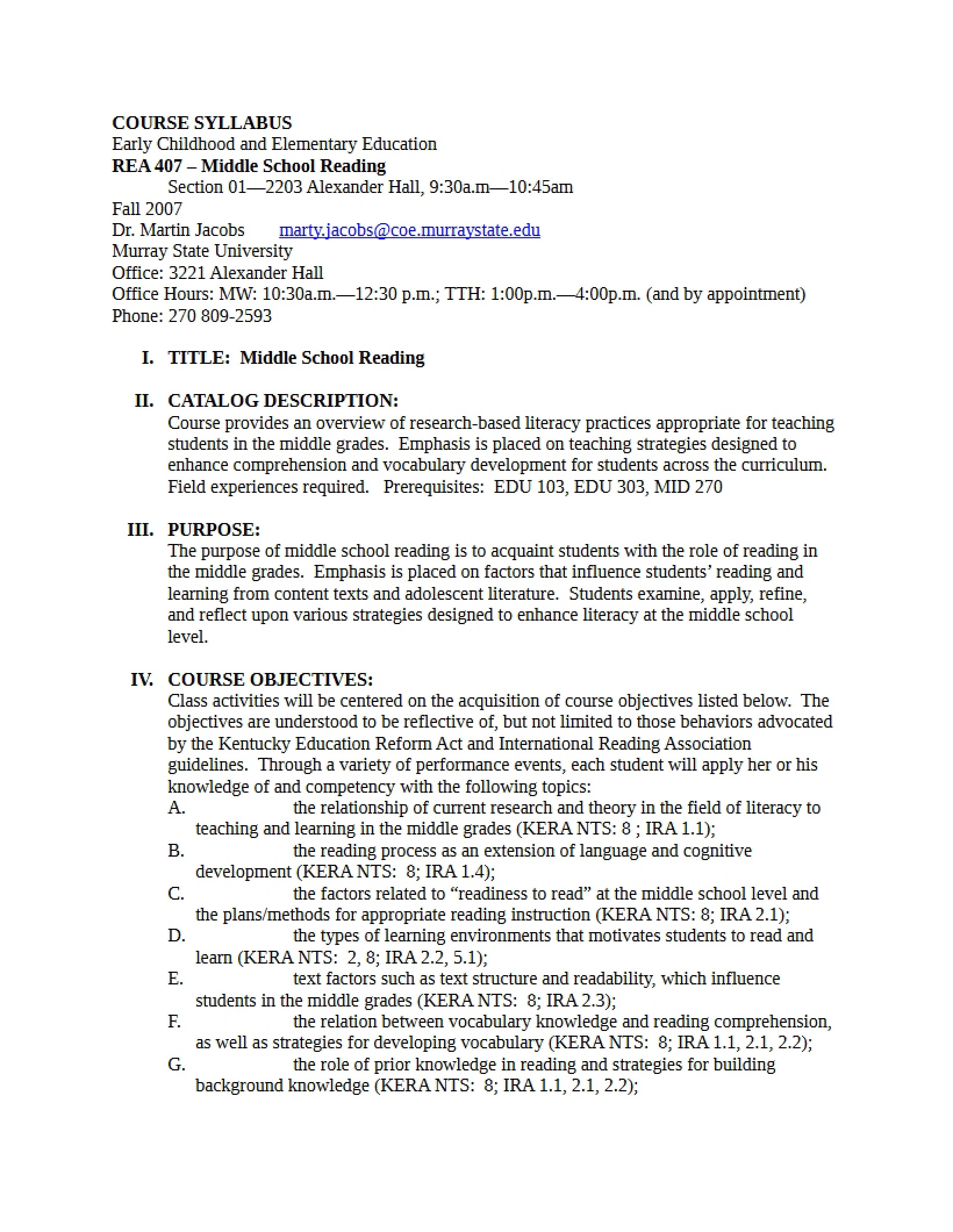 Syllabus